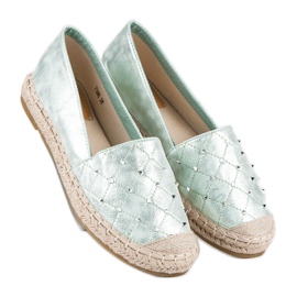 Super Mode Espadrilles confortables vert 3