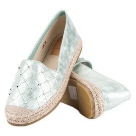 Super Mode Espadrilles confortables vert 2