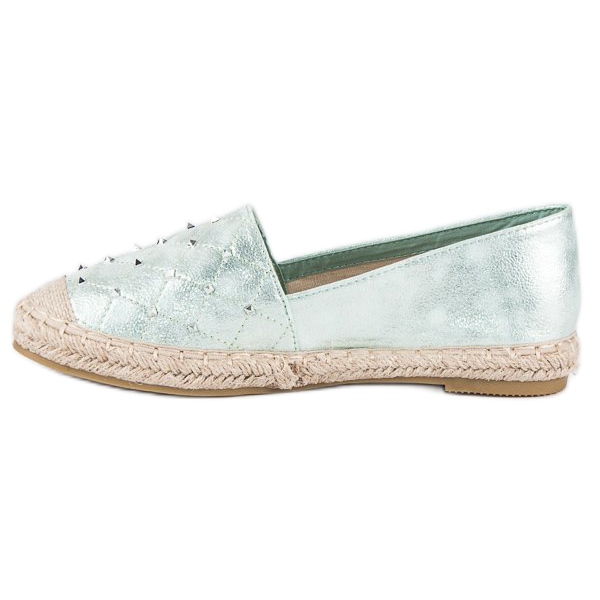 Super Mode Espadrilles confortables vert 1