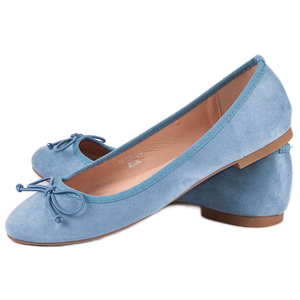 Seastar Ballerines en daim bleu 2