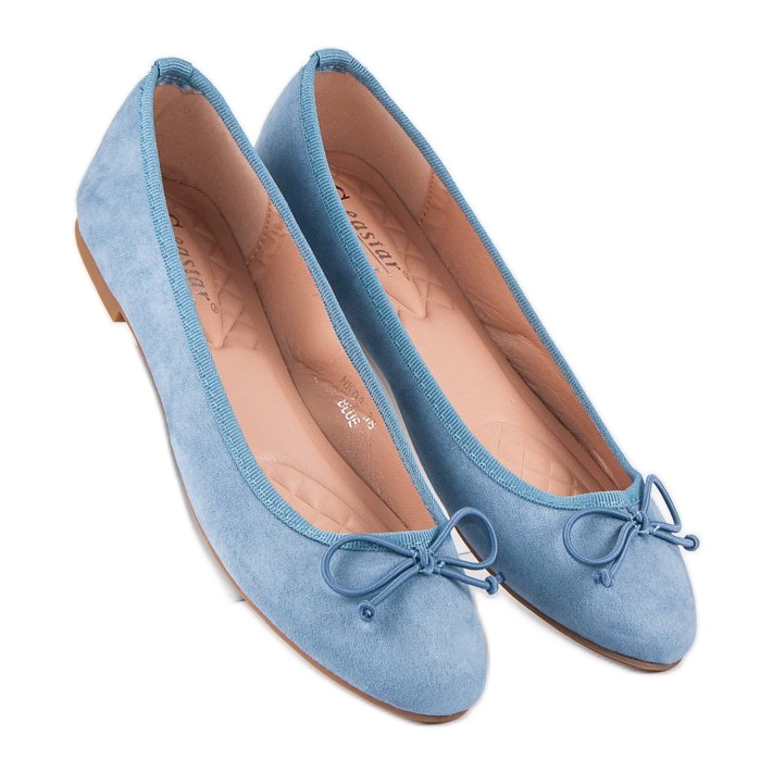 Seastar Ballerines en daim bleu 1