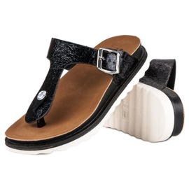 Seastar Tongs confortables le noir 2