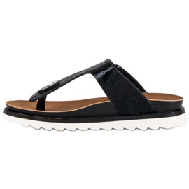Seastar Tongs confortables le noir 3