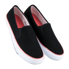 McKey Slipons en textile noirs 3
