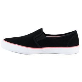 McKey Slipons en textile noirs 1