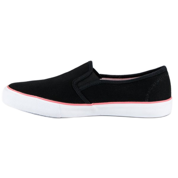 McKey Slipons en textile noirs 1
