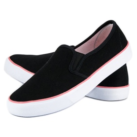 McKey Slipons en textile noirs 2