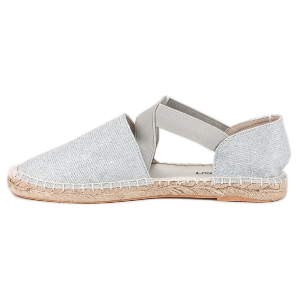 McKey Espadrilles argentées gris 1