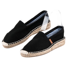 McKey Espadrilles noires confortables 2