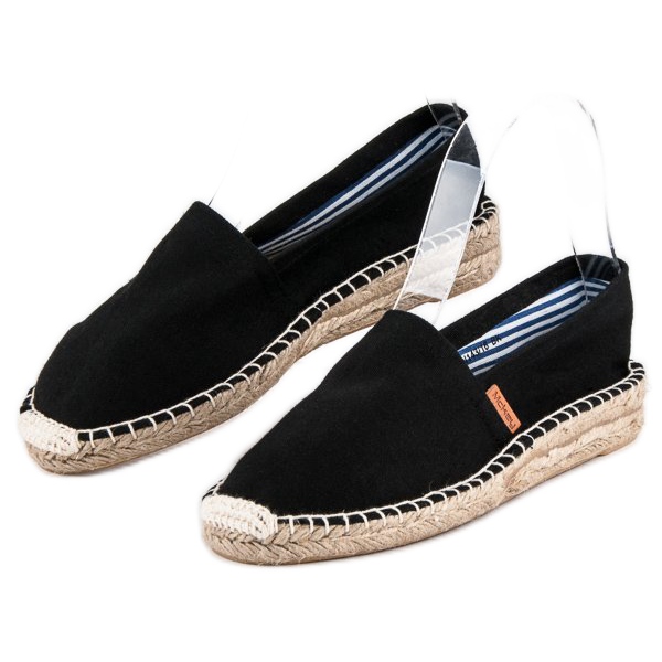 McKey Espadrilles noires confortables le noir 2