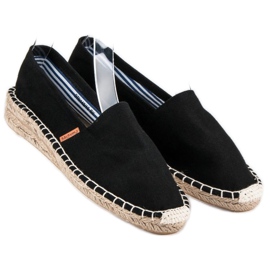 McKey Espadrilles noires confortables 1