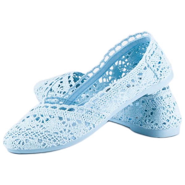 Seastar Ballerines en dentelle bleue 2