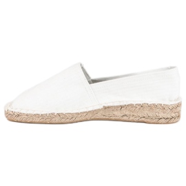 McKey Espadrilles blanches confortables 1