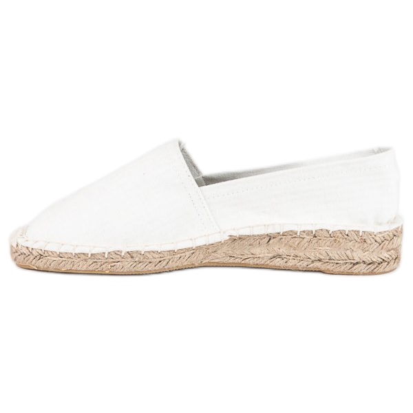McKey Espadrilles blanches confortables 1