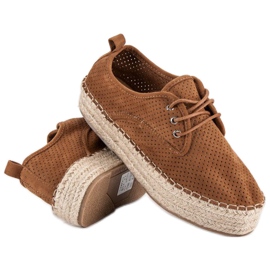 Seastar Espadrilles ajourées sur la plateforme brun 2