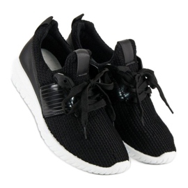 Chaussures de sport textiles noir 1