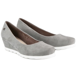 Filippo Escarpins femme en daim gris 5
