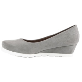 Filippo Escarpins femme en daim gris 3
