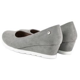 Filippo Escarpins femme en daim gris 4