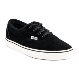 Andy Z Baskets en daim noir le noir 2