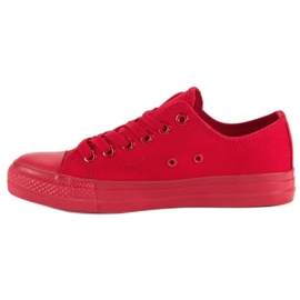 Baskets rouges avec un lien 1