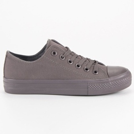 Baskets Gris Foncé Sur Une Fixation 2