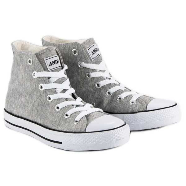 Andy Z Baskets classiques au-dessus de la cheville gris 1 Andy Z Baskets classiques au-dessus de la cheville gris 1