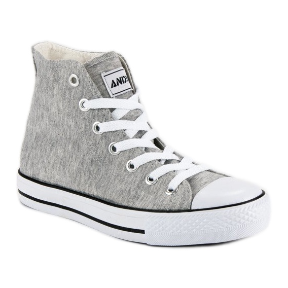 Andy Z Baskets classiques au-dessus de la cheville gris 2 Andy Z Baskets classiques au-dessus de la cheville gris 2