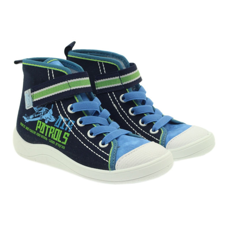 Chaussures enfants Befado, baskets, chaussons 268x066 bleu marine bleu vert 3