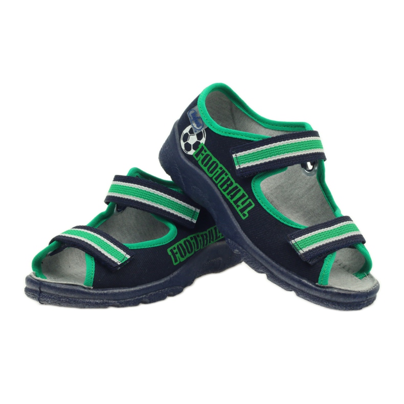 Sandales garçon Befado 969x078 bleu marine vert 3 Sandales garçon Befado 969x078 bleu marine vert 3