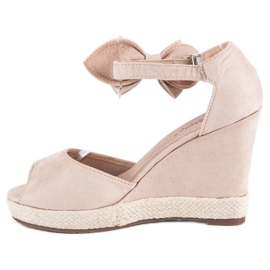 Seastar Espadrilles compensées à nœud brun 3