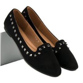 Ch. Creation Ballerines noires à clous le noir 4