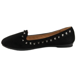 Ch. Creation Ballerines noires à clous le noir 2