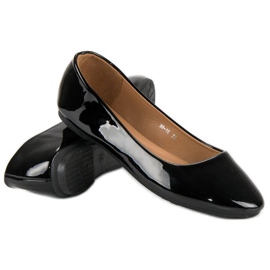 Ch. Creation Ballerines laquées noires le noir 4