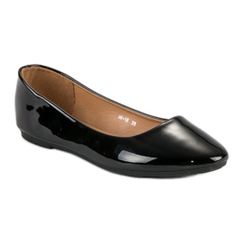 Ch. Creation Ballerines laquées noires le noir 2
