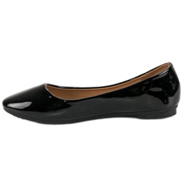 Ch. Creation Ballerines laquées noires le noir 3