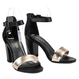 Sandales à talons hauts VINCEZA le noir jaune 5