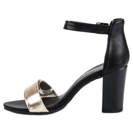 Sandales à talons hauts VINCEZA le noir jaune 3