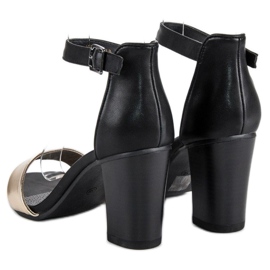 Sandales à talons hauts VINCEZA le noir jaune 4