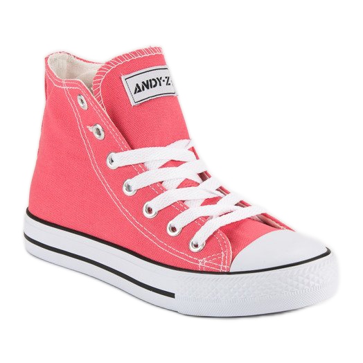 Andy Z Baskets classiques au-dessus de la cheville rose 1 Andy Z Baskets classiques au-dessus de la cheville rose 1