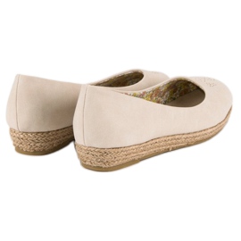 Ballerines espadrilles beiges 3