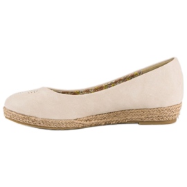 Ballerines espadrilles beiges 2