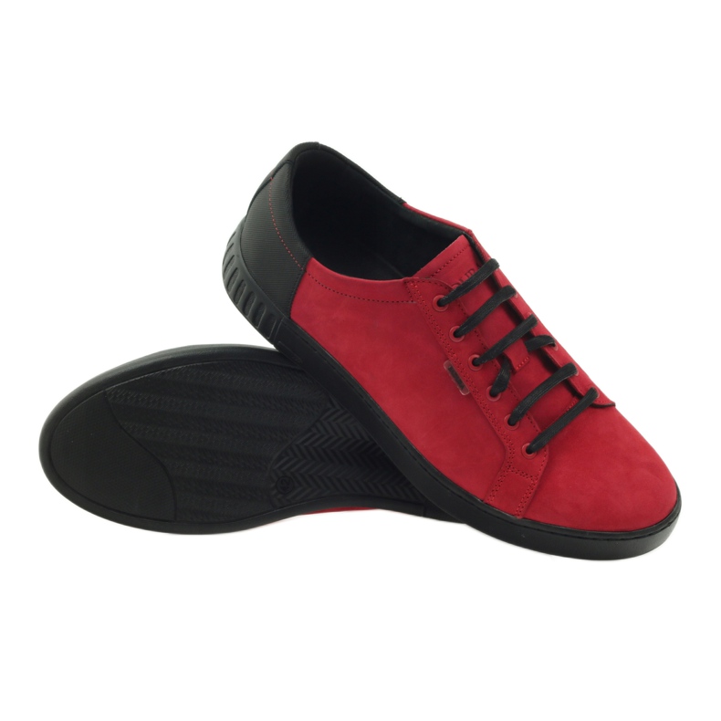 Badura 3356 chaussures de sport rouges noir 3