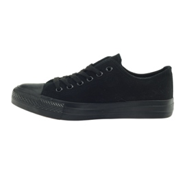 DK Baskets noires nouées le noir 2