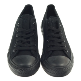 DK Baskets noires nouées le noir 4