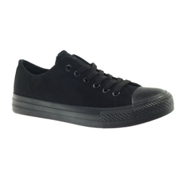 DK Baskets noires nouées le noir 1