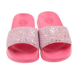 Chaussons profilés Big Star paillettes rose 4