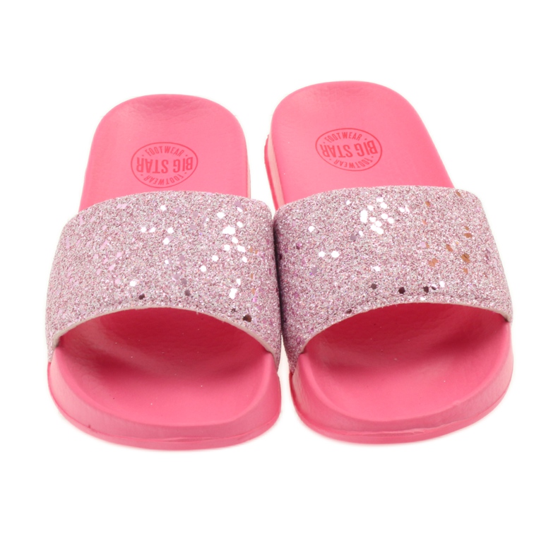 Chaussons profilés Big Star paillettes rose 4