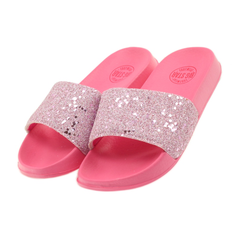Chaussons profilés Big Star paillettes rose 5