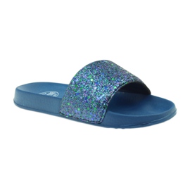 Chaussons profilés Big Star paillettes bleu marin 1 Chaussons profilés Big Star paillettes bleu marin 1